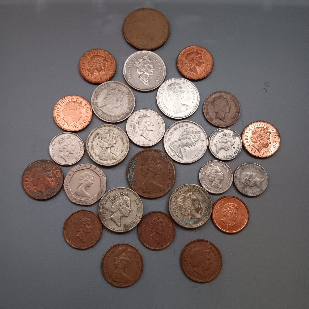 Canada Cent Coins | 26 ct. | Pounds/Dollar Coins | Vintage | Collectibles